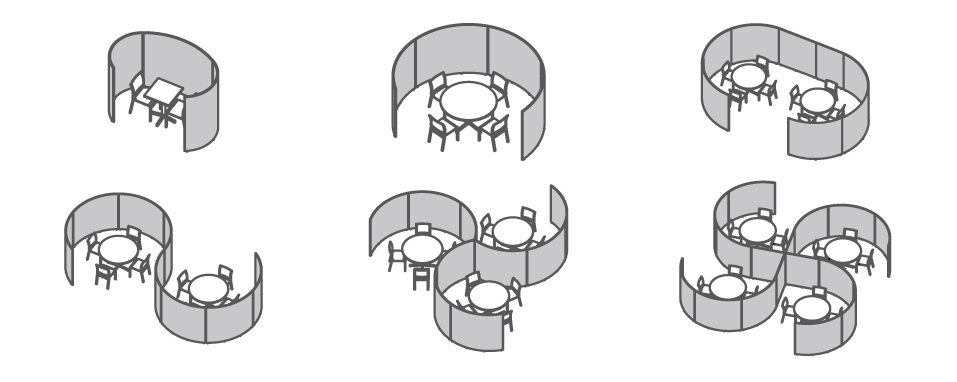 falce パーティション | 製品情報 | 森田アルミ工業